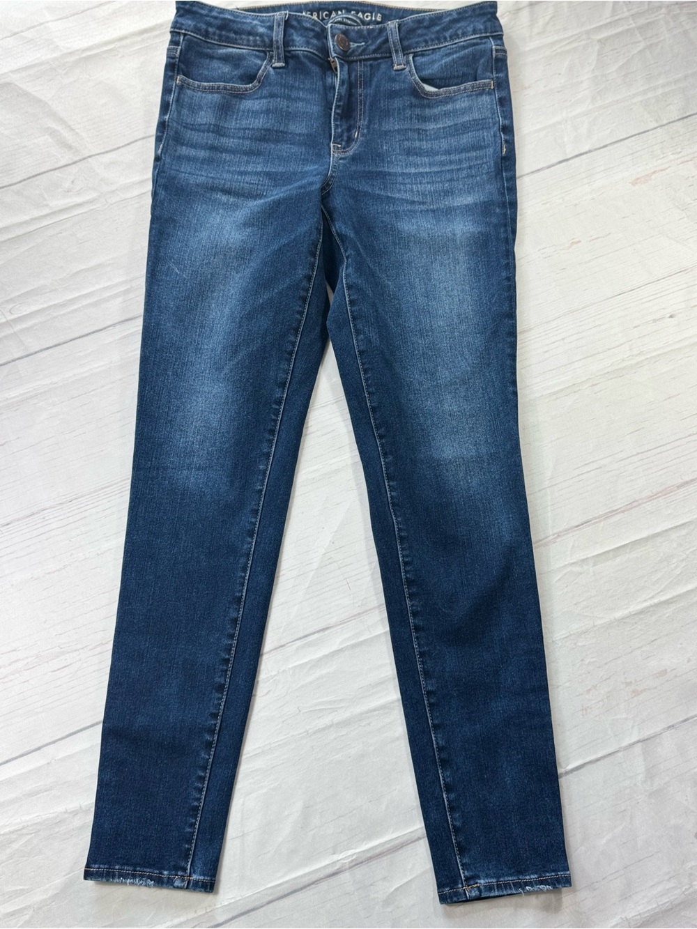 American Eagle 360 Ne(x)t Level Stretch Skinny Jeans Size 8 Medium Wash